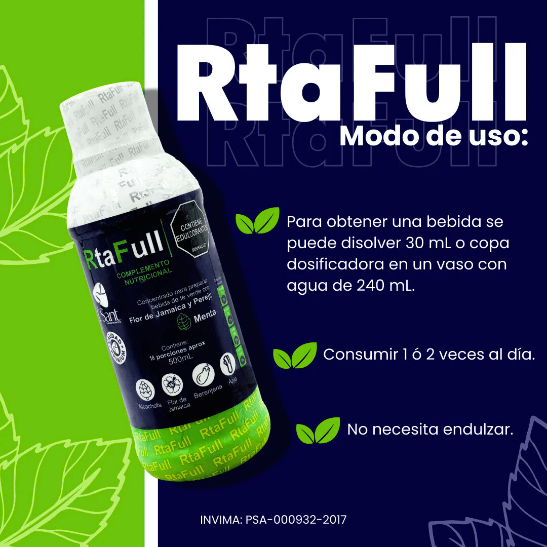 Rtafull fórmula natural para reducir la inflamación del colon_