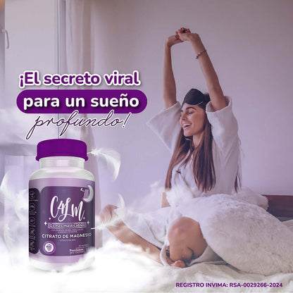 Envase de C4lm gomas para mejorar el sueño y descanso