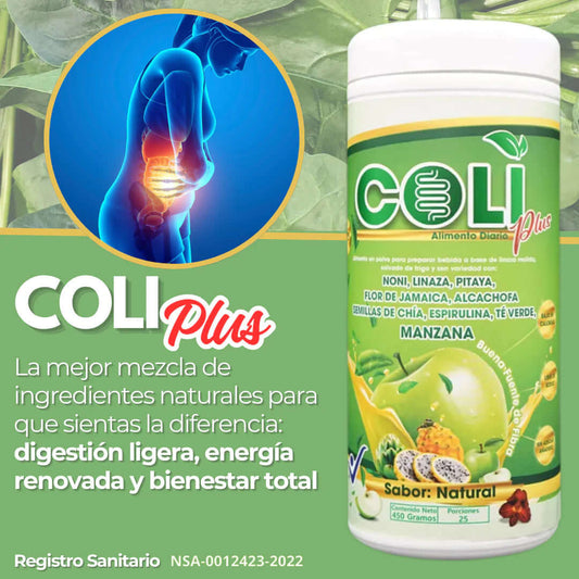 Frasco de ColiPlus regulador del tránsito intestinal