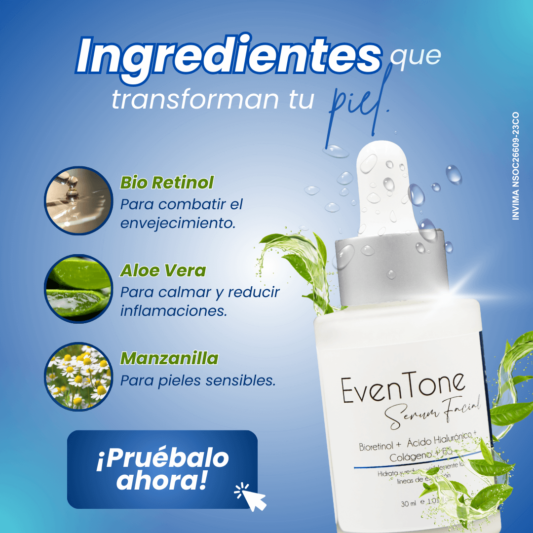 Aplicación del sérum Eventone en la piel para unificar el tono
