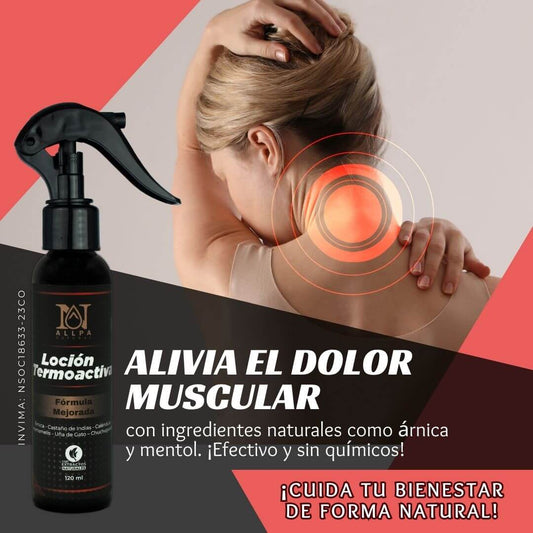 Loción Termoactiva con textura ligera y rápida absorción