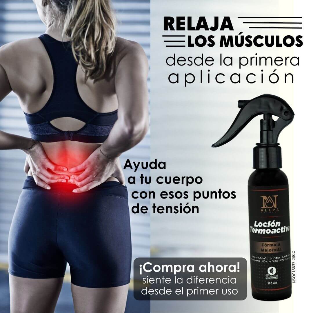 Loción Termoactiva con aroma herbal para masaje reconfortante