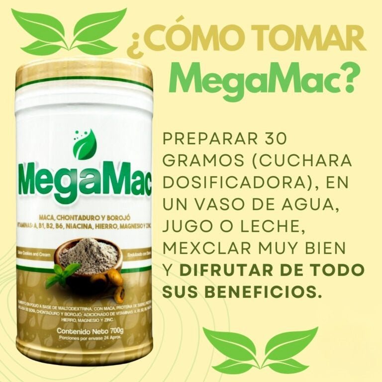 MEGA MAC complemento para mejorar el rendimiento mental
