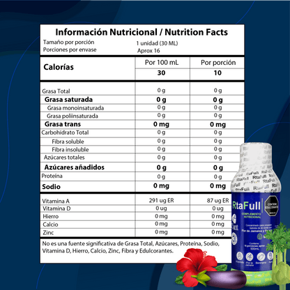 Complemento alimenticio Rtafull para un colon saludable